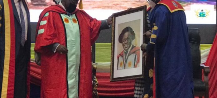 UCC Honors Nana Addo with Doctorate Degree For Free SHS Policy