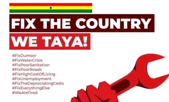 fix the country- Ghanaians to protest