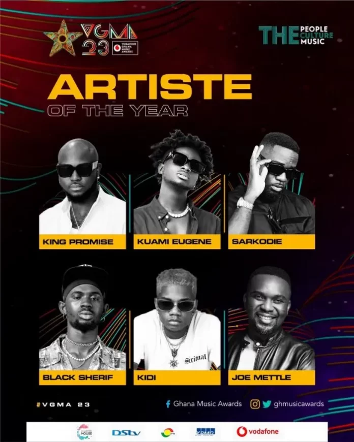 VGMA Artiste of the Year