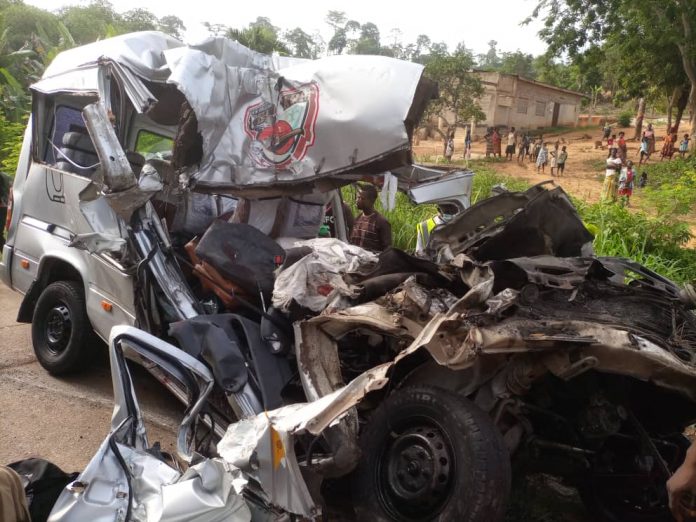 Another gory accident kills five on Accra-Kumasi Highway