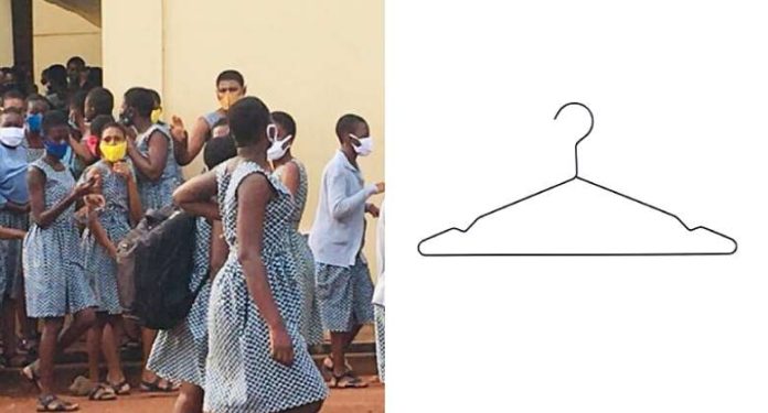 See how shockingly Ghanaian female students perform abortions using hangers.